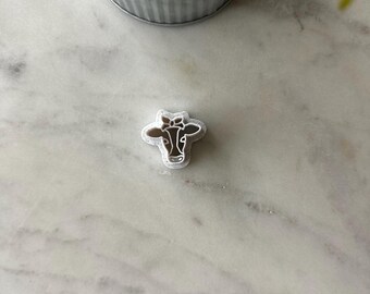 Cow with Headband Polymer Clay Cutter | Farm Polymer Clay Cutter | Country Polymer Clay Cutter | Animal Polymer Clay Cutter