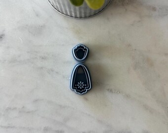 Scalloped Tulip Petal Drop Polymer Clay Cutter Set