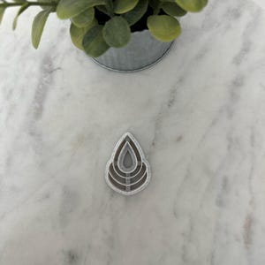 Boho Teardrop Polymer Clay Cutter