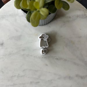 Cowboy Ghost with Boots Polymer Clay Cutter | Fall Clay Cutter | Halloween Clay Cutter