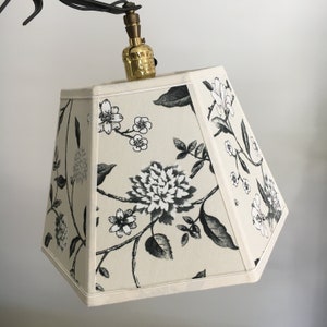 Floral Bridge Lampshade: Traditional Uno Floor Lamp Shade (7x12x8&quot;)