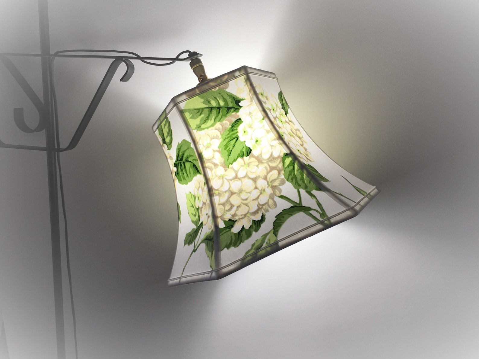 Uno Bridge Lampshadehydrangeasuno Lamp Shadefloral Etsy