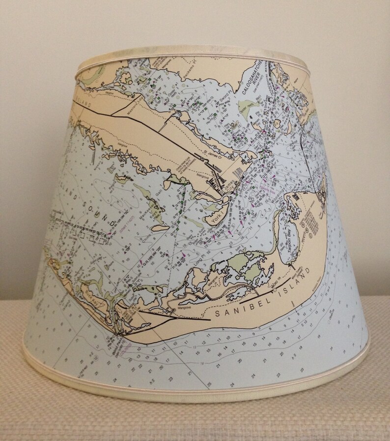 Nautical Chart Lamp Shades