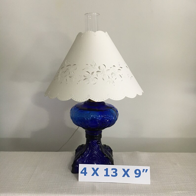 Floral Chimney LampshadeHurricane LampshadeShade for Etsy