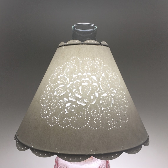 Cut and pierced paper sales lamp shades