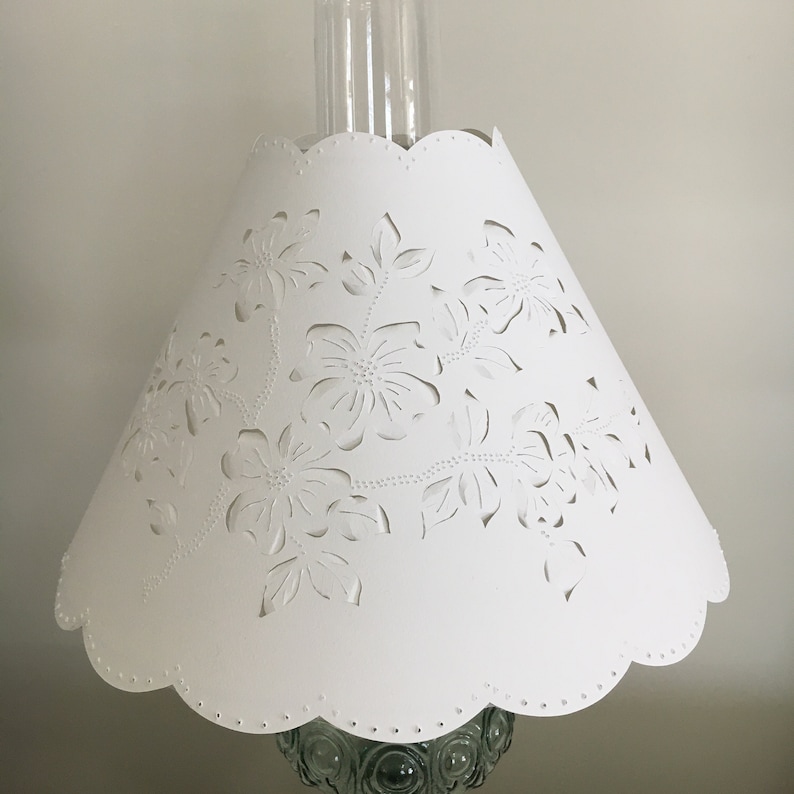 Chimney Lampshade Lamp Shade Hurricane Lampshade Dogwood Etsy
