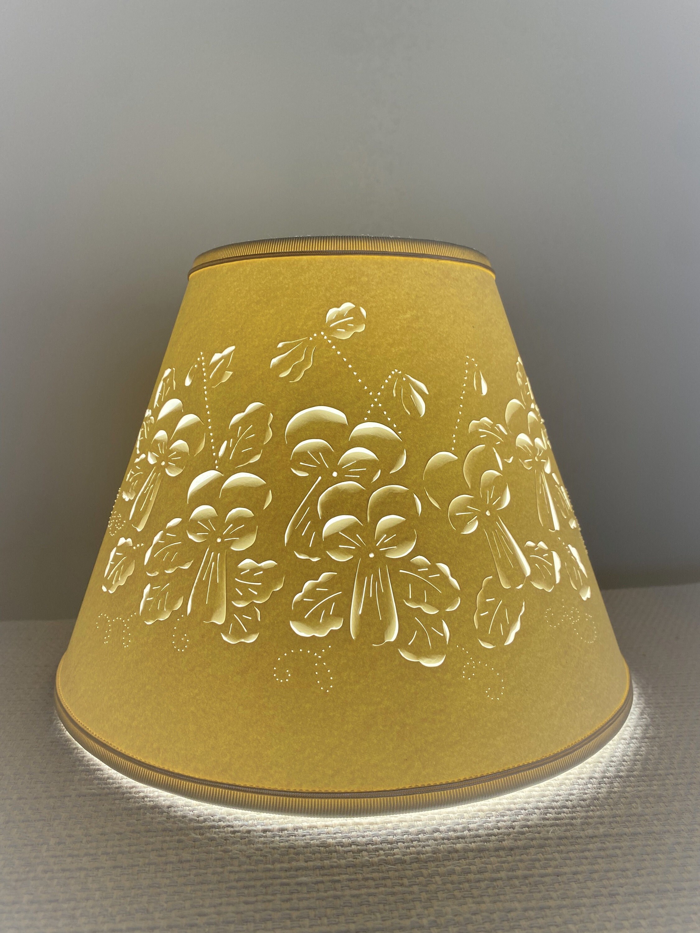 Johnny Jump Ups Cut and Pierced Clip Top Lampshade Clip on