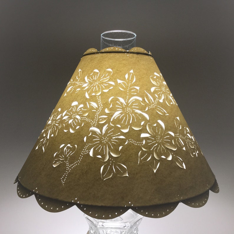 Chimney Lampshade Lamp Shade Hurricane Lampshade Dogwood Etsy