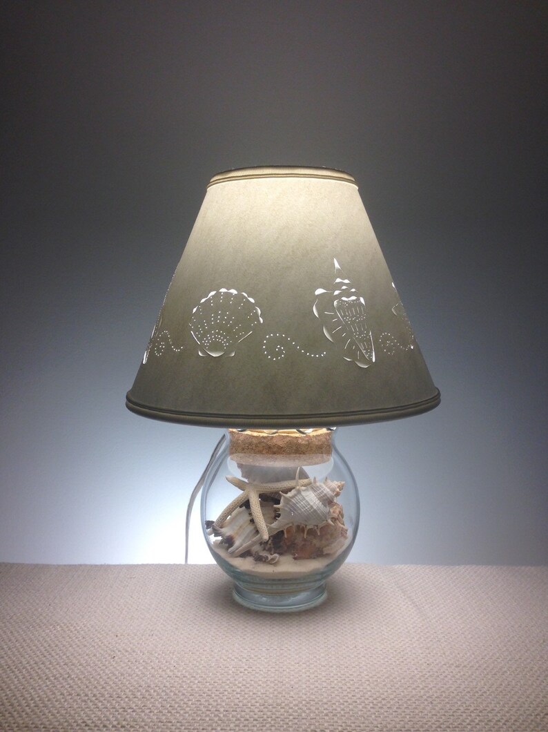 Small Fillable Seashell LampSmall LampFillable LampSeashell Etsy