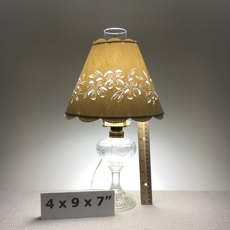 Floral Chimney LampshadeHurricane LampshadeShade for Etsy