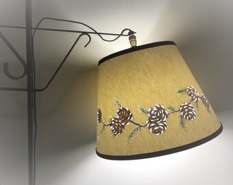Handmade Pine Cone Lampshade: Cut & Pierced Paper Shade