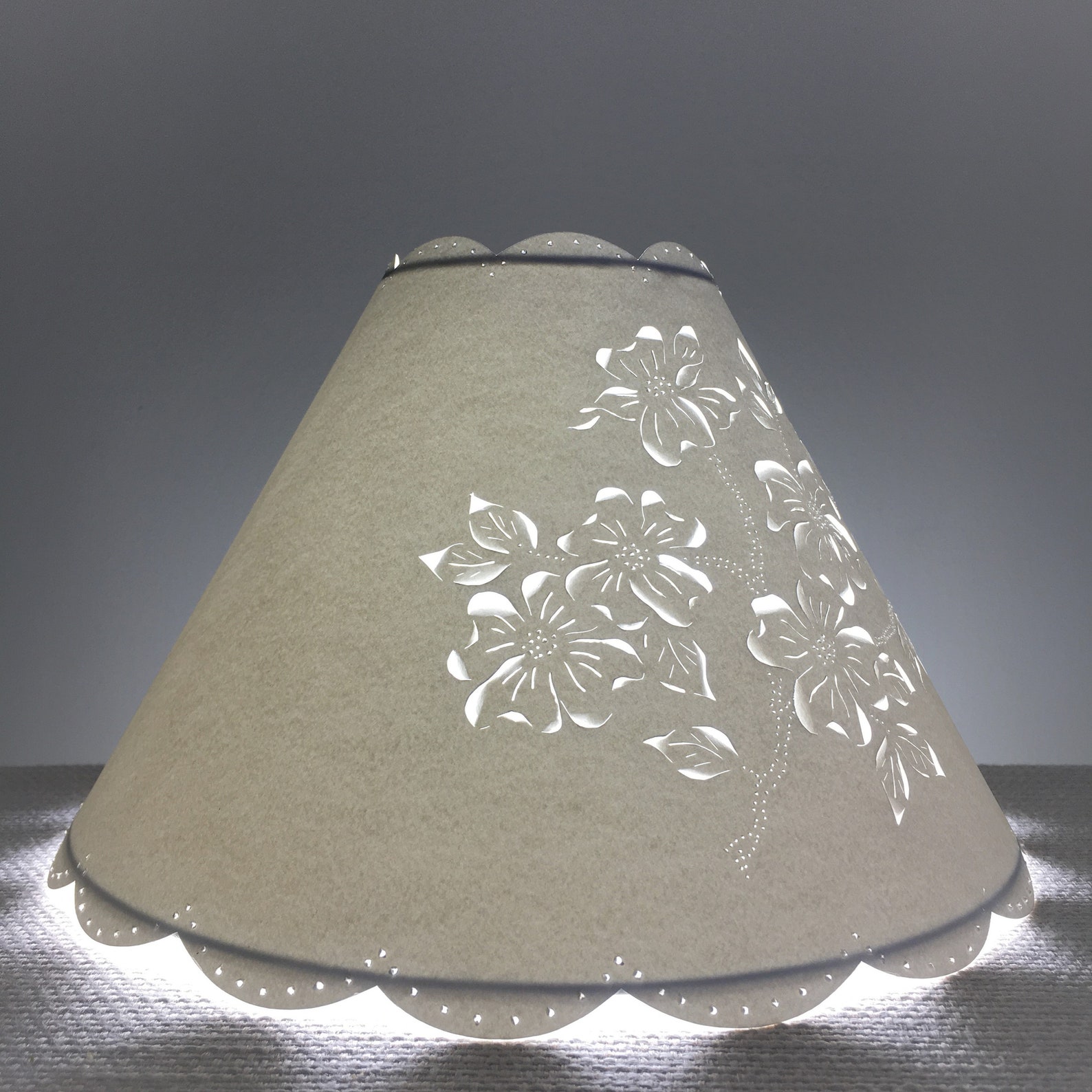 Chimney Lampshade Lamp Shade Hurricane Lampshade Dogwood Etsy