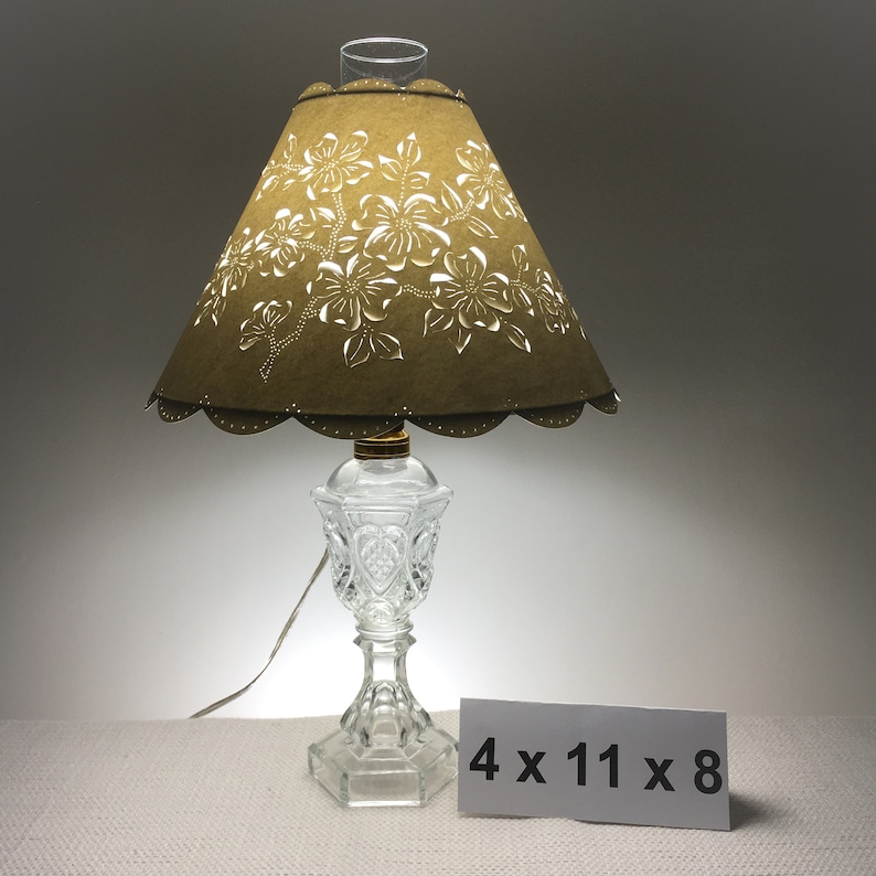 Chimney Lampshade Lamp Shade Hurricane Lampshade Dogwood Etsy