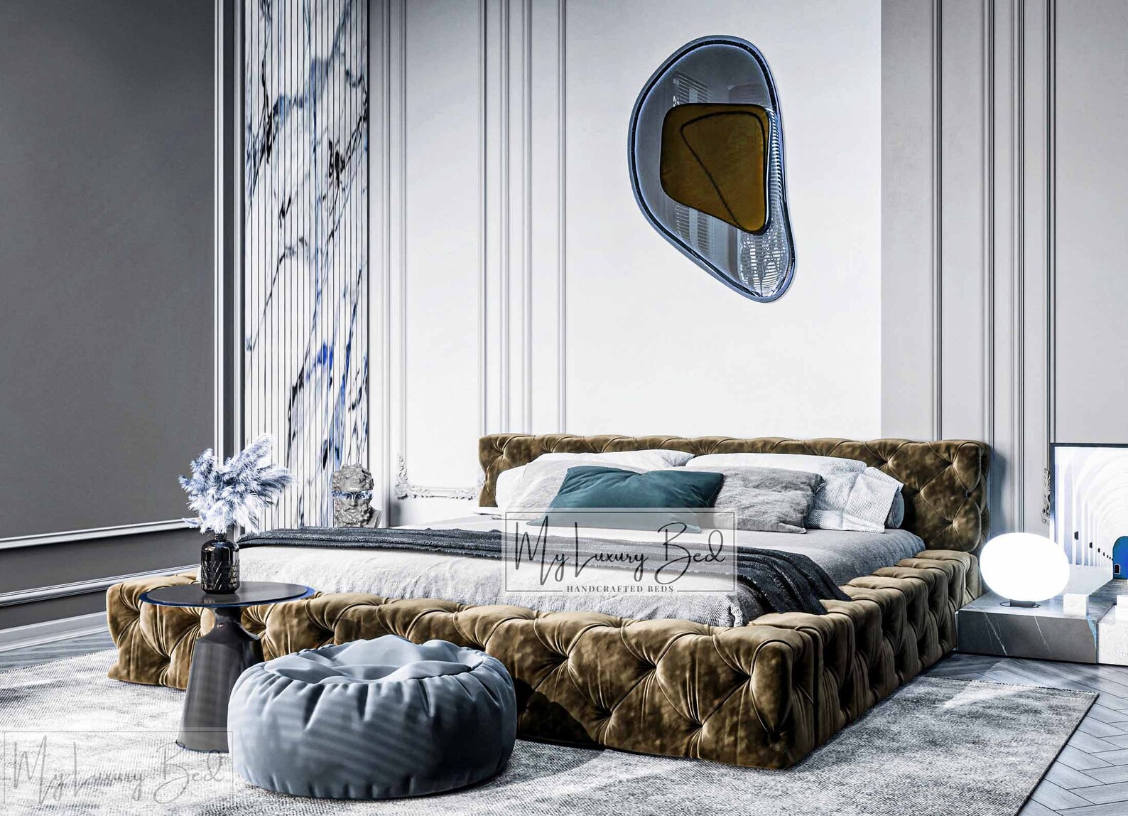 Chesterfield Luxury Bed Frame Available in 5 Size and 3 Colors - Etsy UK