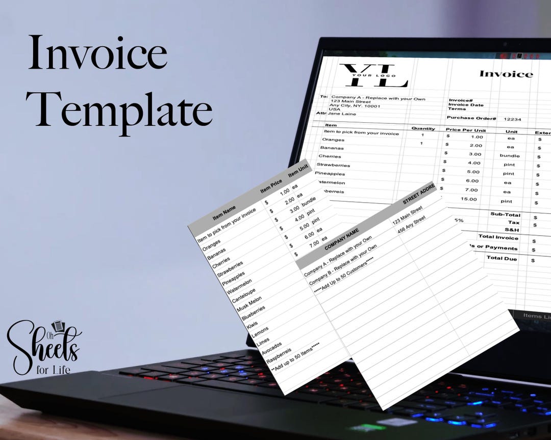 Invoice Perfect Example Efficient Invoice Template With Auto-fill - Perfect for Recurring ...