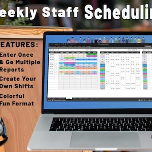 Employee Weekly Schedule Template Staff Shift Schedule for Restaurant & Retail Teams - Team Shift Schedule Excel Schedule Google Sheets