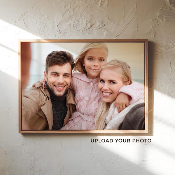 Custom Canvas Wall Art, Personalized Photo Prints, Picture to Canvas, Framed Home Decor, Unique Gift Idea