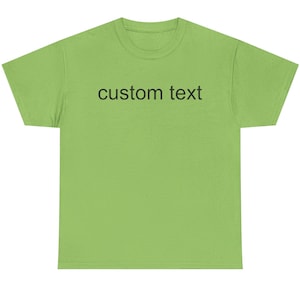 PERSONALIZED Green Meme Tee | Custom Vintage-Style Rave Tee, Party Girl,Aesthetic Brat Style Shirt,Club Shirt, Show It To Me Rachel,So Julia