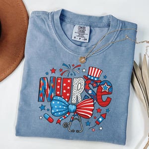 Patriotic Nurse Shirt, Nurse 4th Of July Shirt, Nurse Gift, American Nurse Shirt, Nurse Life Shirt, Memorial Day Gift Shirt, American Flag