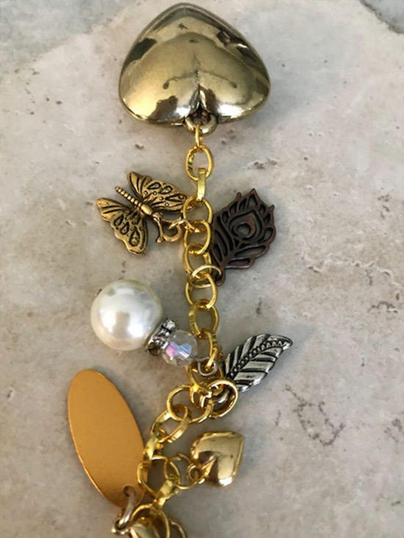 Key Handbag Backpack Purse Gold Handmade Keychain Jewelry Accessories