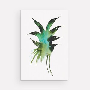 Brüder und Schwestern Aquarellillustration - Postkarte 10x15
