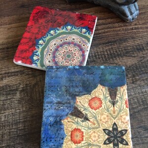 Rich Color stone coasters set of 4 image 3