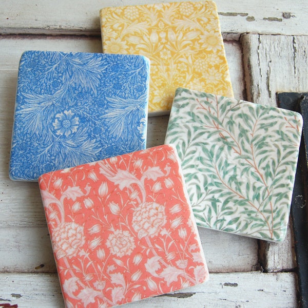 Spring Bouquet coaster set - stone coasters