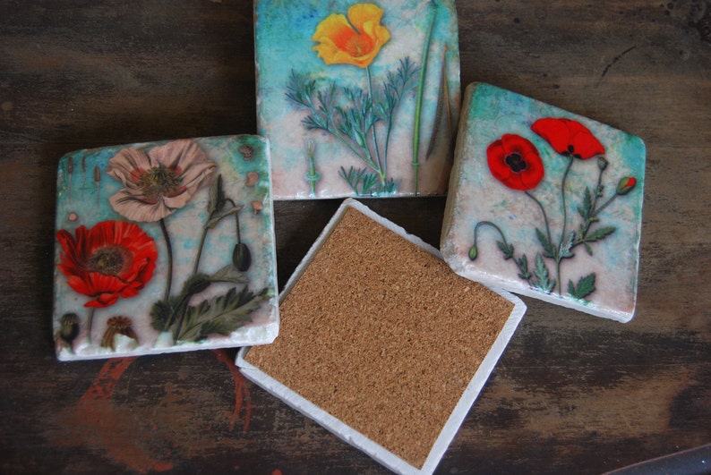 The Painted Lily Garden Party Coaster