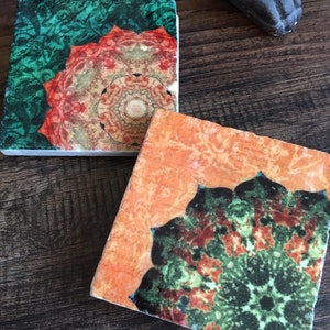 Rich Color stone coasters set of 4 image 4