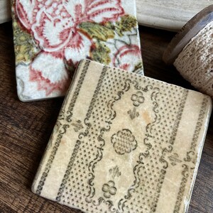 Soft and pretty stone coasters - set of 2, housewarming gift, friend gift, care package, Mother’s Day gift