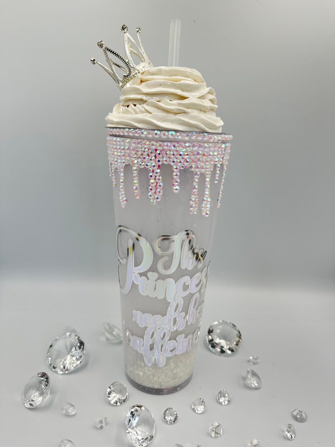 This Mum Needs Her Caffeine - Mock Cream Topping - Glitter Snowglobe ...