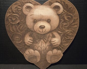 Bear Heart Wall Decor