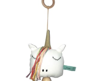 musical pull string toy unicorn