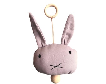 Musical pullstring toy bunny