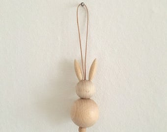 3 holz hasen hängend * osterhase