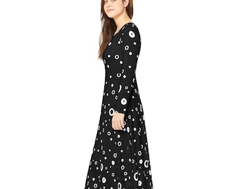 black gown dress near me BABARONI Black Prom Dress with Off the Shoulder Tiered Skirt and Slit