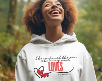 Girlie Hoodie, motivational Christian sweatshirt,  bible quotes Hoodie,  faith Hoodie,  trendy Christian sweatshirt