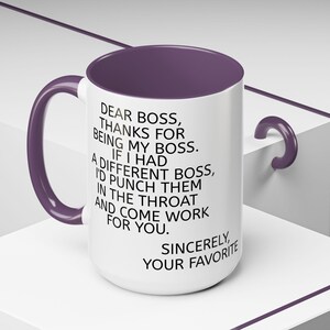 Funny Boss Coffee Mug: Gag Gift for Coworker