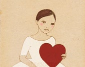 I wear my Heart for You print of original drawing