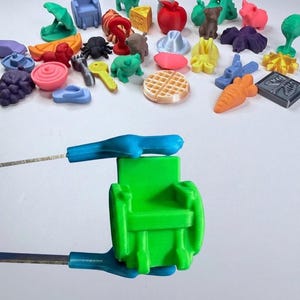Miniature Wheelchair - Pick a Color - Inclusive Mini Objects for Speech Therapy and Sound Sets-  Talkets Minis