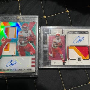 Maillot Panini Phoenix Clyde Edwards-Helaire 2020 TEAL Rookie Rookie Auto 8/20 2020