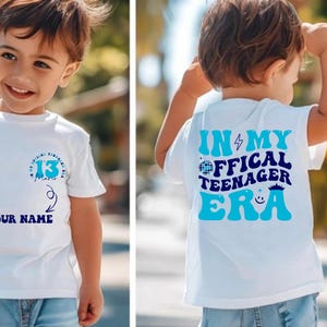 Custom Official Teenager Era SVG&PNG, Official Teenager Tshirt Svg, In My Teenage Era Svg, In My Teenager Era Svg, Personalized Teenager Svg