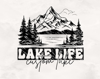 Custom Lake Life Shirt Design: Lake Lover SVG, PNG (Digital Download)