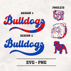 Bulldogs Mascot SVG PNG: Sport Design (Digital Download)