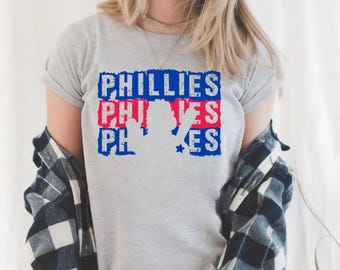 Phillies Baseball SVG PNG: Designs de camisas esportivas (download digital)