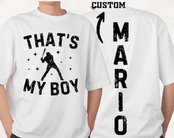 Personalized Baseball SVG: That&#39;s My Boy/Girl Wavy Text (Digital Download)