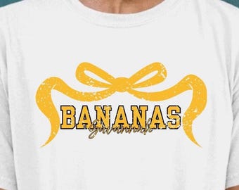 Plátanos divertidos de béisbol SVG: Diseño de camiseta imprimible (descarga digital)