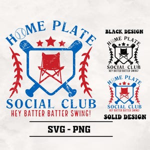 Home Plate Social Club SVG-PNG, Baseball Mom Svg, Baseball Season Svg, Game Day Svg, Baseball Svg, Baseball Mama Svg, Baseball Mom Shirt Svg