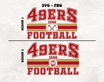 49ers Football SVG-PNG: Sports Shirt Design