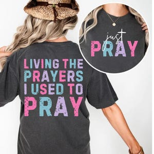 Living The Prayers I Used Pray PNG & SVG,  Sublimation Design, Christian Png, Faith Png, Just Pray, Christian Women Png, Bible Verse Pray